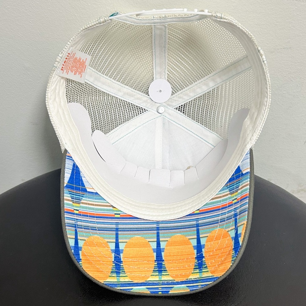 Pistil Blue Orange Gray Mckinley Mountains Mesh Snap Back Womens Trucker Cap O/S - Picture 8 of 11